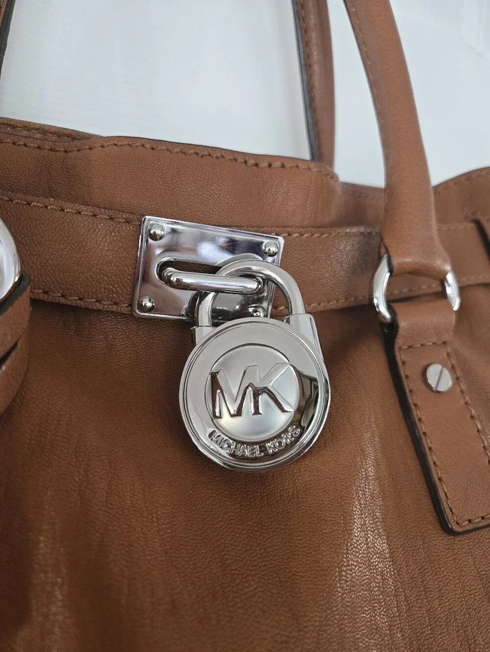 EUC MICHAEL Michael Kors Hamilton Large Soft Leather Satchel/Tote